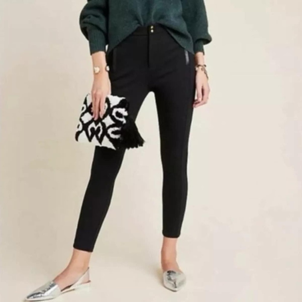 Anthropologie - THE ESSENTIALS SLIM PANT in Black.
Size: 2